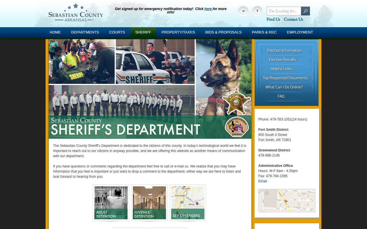 Sebastian County Sheriff's Most Wanted official route status